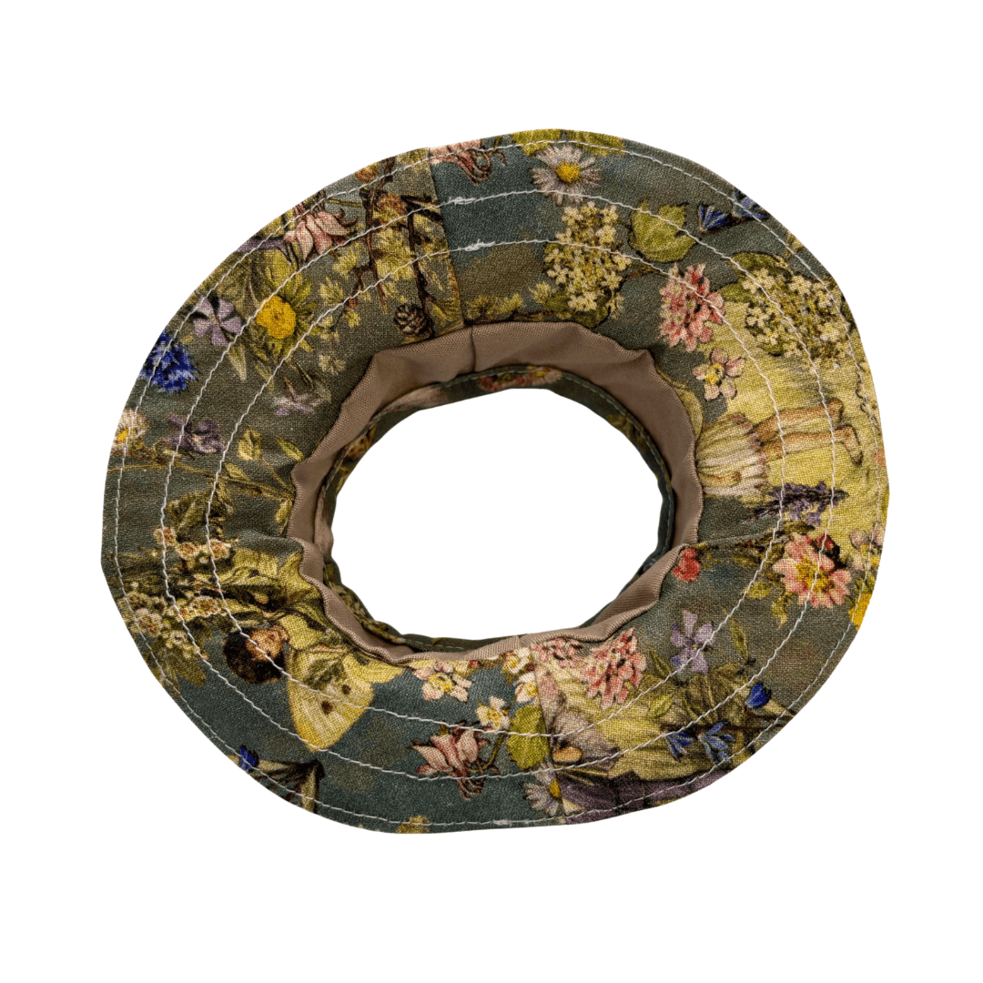 Handmade Victorian Doll Clothes Set for Labubu – Green - Bottom Hat