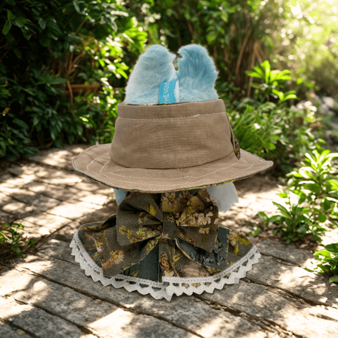 Handmade Victorian Doll Clothes Set for Labubu – Green - Back