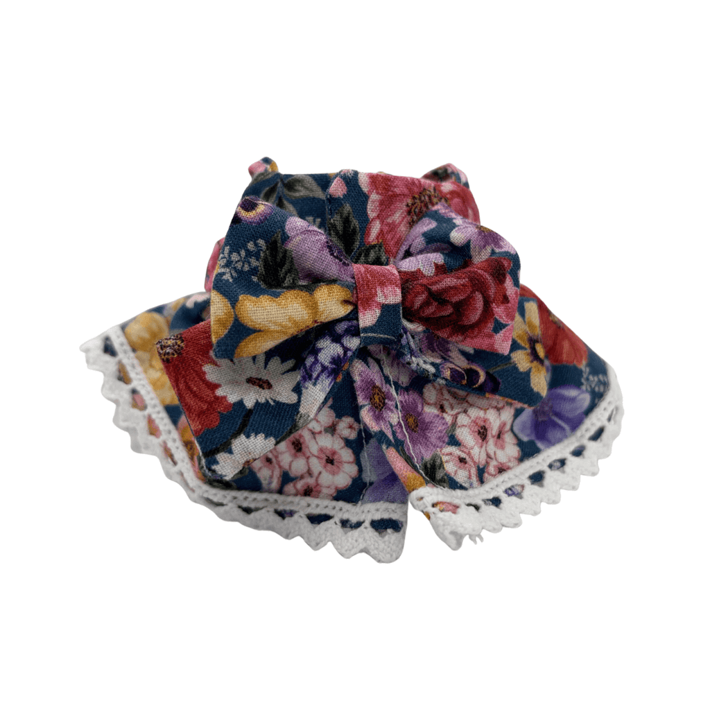 Handmade Victorian Doll Clothes Set for Labubu – Blue - Back Dress