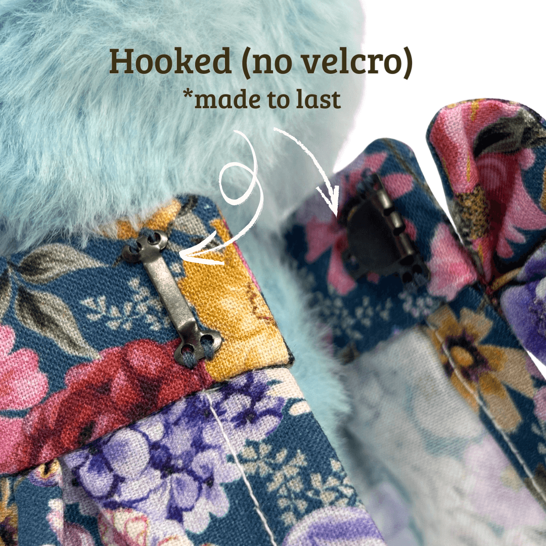 Handmade Victorian Doll Clothes Set for Labubu – Blue - Hook