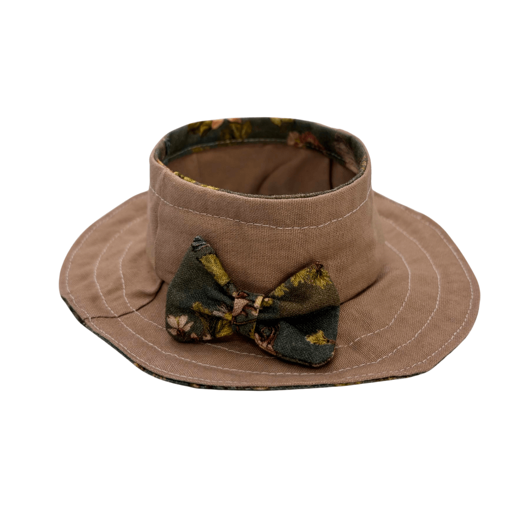 Handmade Victorian Doll Clothes Set for Labubu – Green - Front Hat