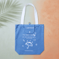 Emotional Burrito Foldable Tote Bag I Am Sad flat lay — foldable canvas tote bag by Bubu Atelier