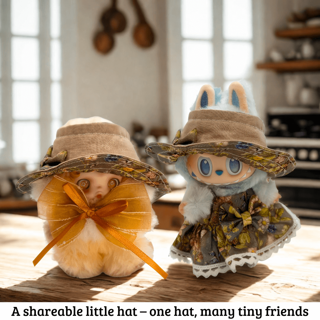 Handmade Victorian Doll Clothes Set for Labubu – Green - Skullpanda