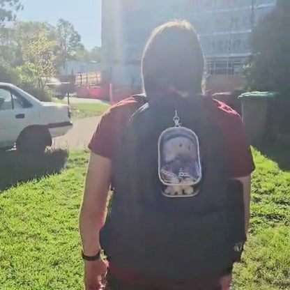 Clear Protective Carrier Case for Labubu - Live